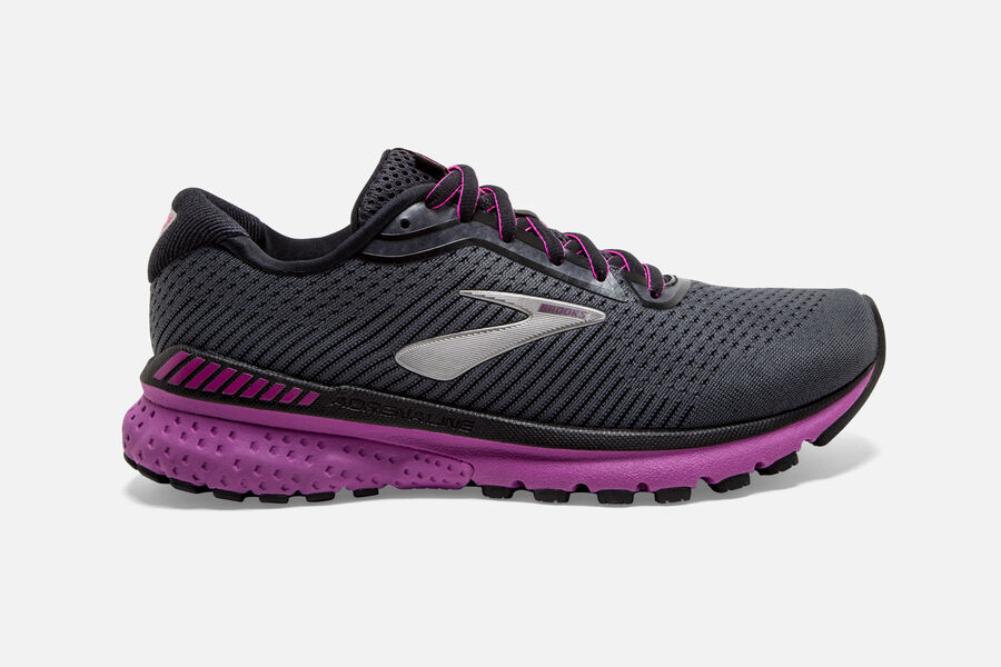 Brooks Women's Adrenaline GTS 20 Road Running Shoes Blackpurple MSKG-23869